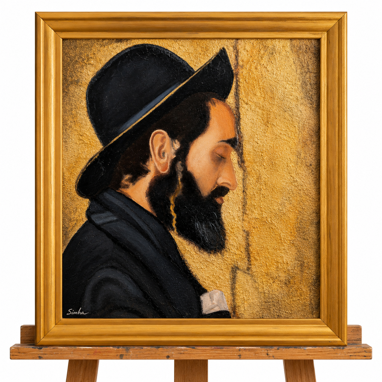 Homme juif au kotel